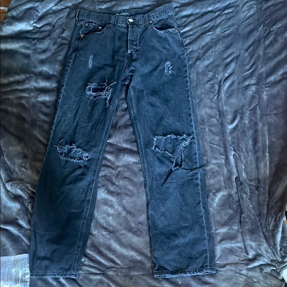 Aeropostale Distressed Black Jeans